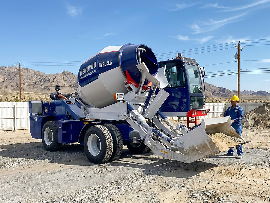 concrete batching plant concrete pump self loading concrete mixer  trailered mixers